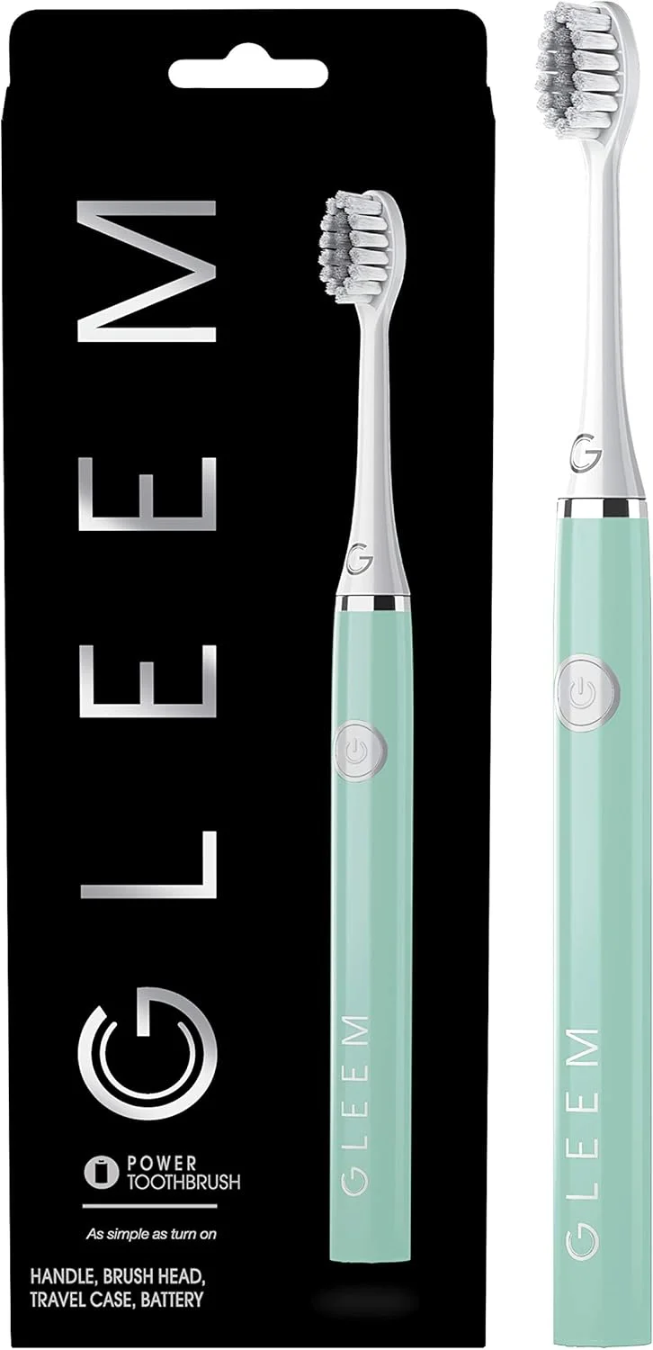 مسواک برقی Gleem، با باتری، برس نرم، نعنایی