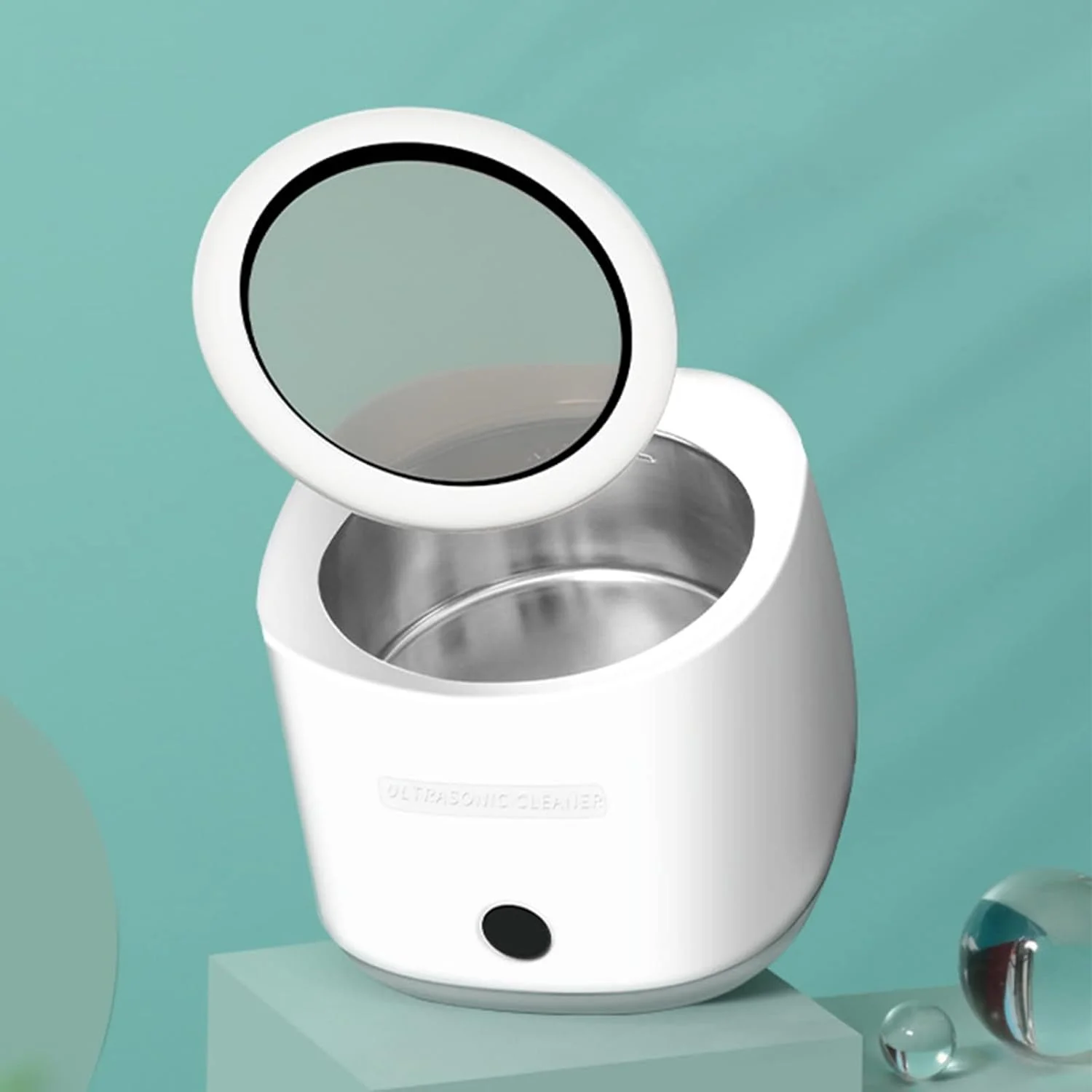 دستگاه تمیز کننده التراسونیک قابل حمل MIYASORA، 160 میلی لیتر، برای حلقه، گردنبند، گوشواره، ساخته شده از فولاد ضد زنگ، دستگاه حفره ساز التراسونیک کوچک، تمیز کننده صوتی