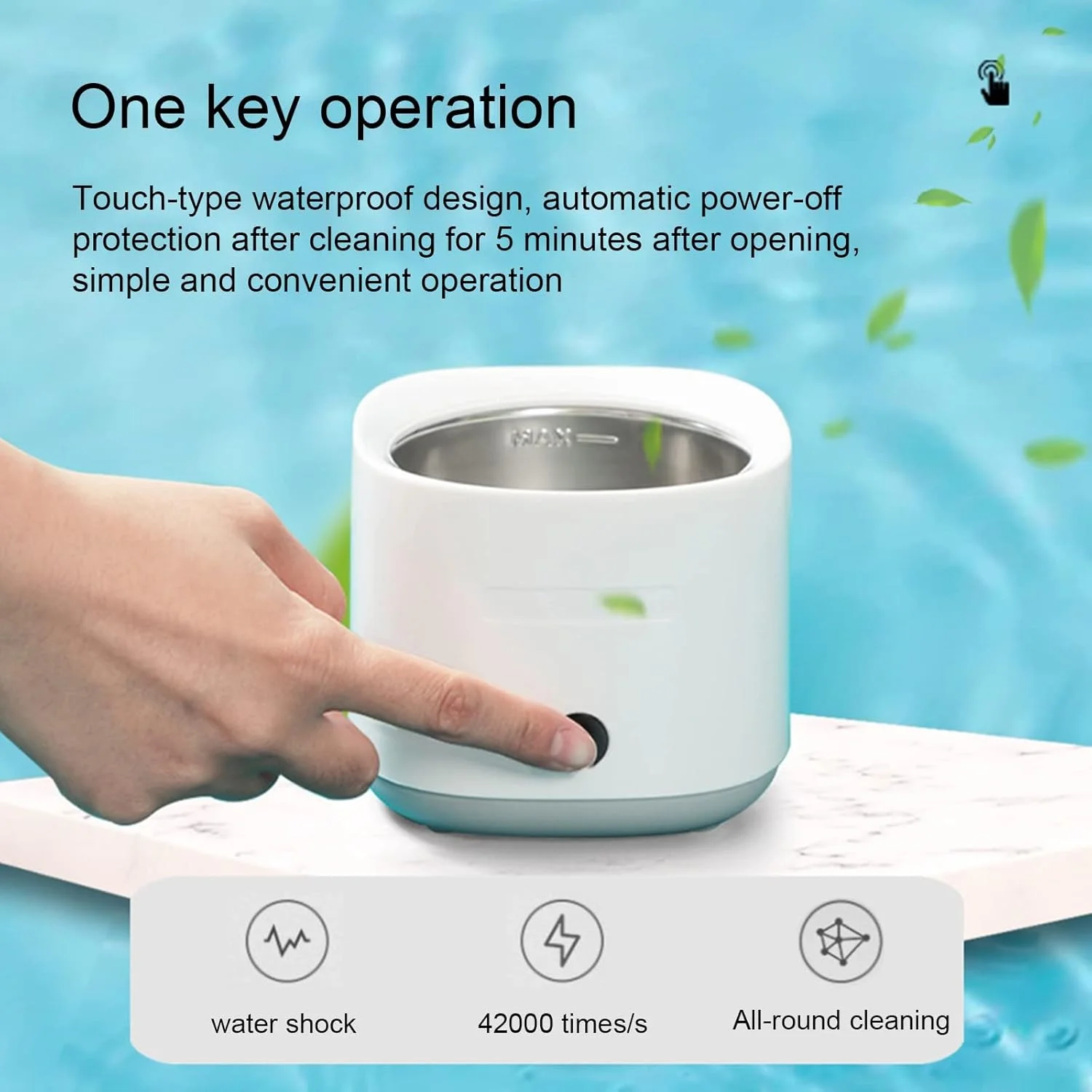 دستگاه تمیز کننده التراسونیک قابل حمل MIYASORA، 160 میلی لیتر، برای حلقه، گردنبند، گوشواره، ساخته شده از فولاد ضد زنگ، دستگاه حفره ساز التراسونیک کوچک، تمیز کننده صوتی