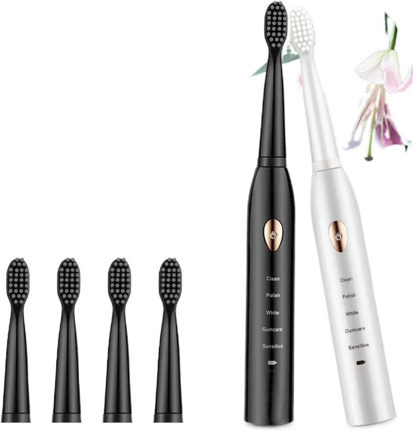 مسواک برقی صوتی NC 2021 با 5 سرعت، مناسب بزرگسالان، شارژ USB، استفاده خانگی