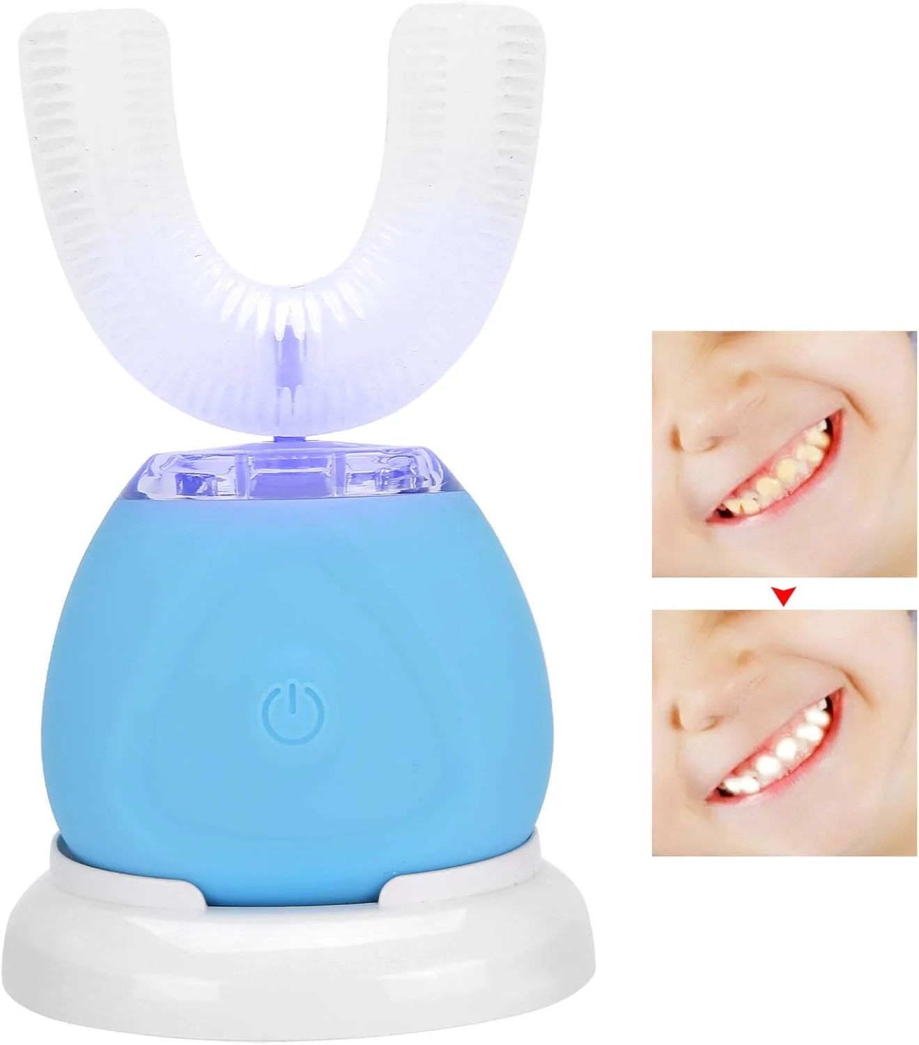 مسواک برقی التراسونیک قابل حمل و بادوام Salaty، عملکرد تک کلیدی سیلیکونی ضد آب سه سرعته برای کودکان و بزرگسالان