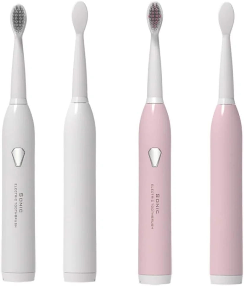 مسواک برقی صوتی پنج حالته ضد آب بزرگسال با برس متوسط - سفید