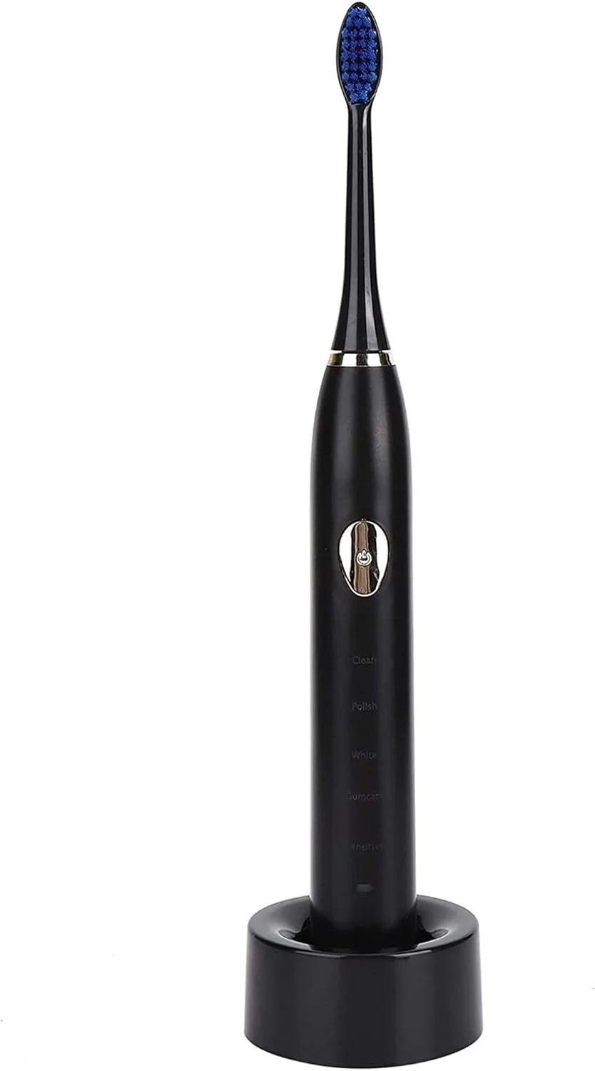 مسواک برقی اتوماتیک اولتراسونیک ضد آب با شارژ USB و 4 سری مسواک برای بزرگسالان مسواک برقی اتوماتیک اولتراسونیک ضد آب با شارژ USB و 4 سری مسواک برای بزرگسالان