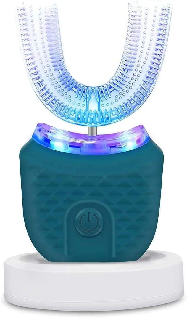 مسواک برقی اولتراسونیک، مسواک اتوماتیک U شکل برای بزرگسالان، مسواک 360 درجه برای کل دهان، سفید کننده، شارژ بی سیم، ضد آب IPX7 مسواک برقی اولتراسونیک، مسواک اتوماتیک U شکل برای بزرگسالان، مسواک 360 درجه برای کل دهان، سفید کننده، شارژ بی سیم، ضد آب IPX7