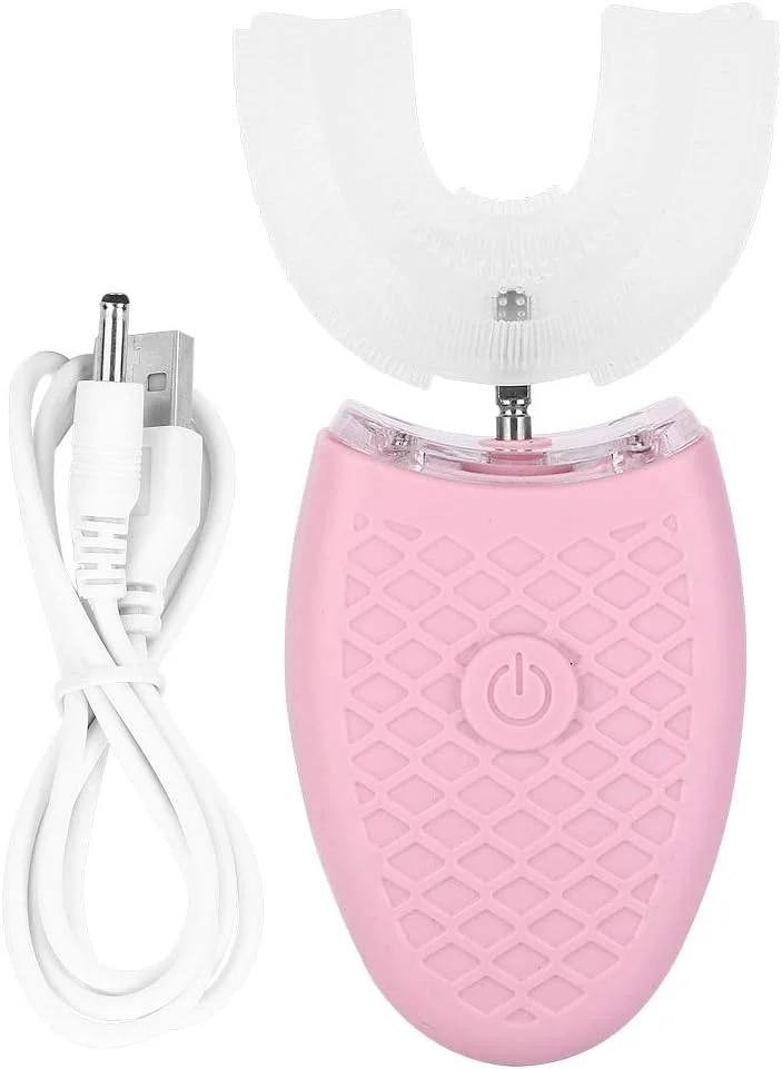 مسواک برقی اتوماتیک U شکل، مسواک U شکل برای بزرگسالان، ابزار مراقبت از دهان و دندان (نوع سفید) - سفید کننده دندان با ژل سیلیکا نرم و عمیق قابل شارژ (صورتی) مسواک برقی اتوماتیک U شکل، مسواک U شکل برای بزرگسالان، ابزار مراقبت از دهان و دندان (نوع سفید) - سفید کننده دندان با ژل سیلیکا نرم و عمیق قابل شارژ (صورتی)