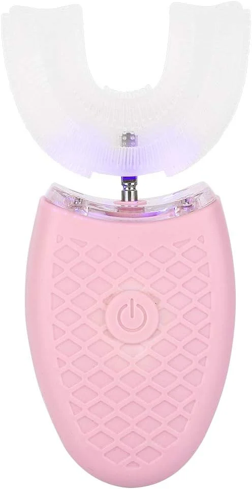 مسواک برقی اتوماتیک U شکل، مسواک U شکل برای بزرگسالان، ابزار مراقبت از دهان و دندان (نوع سفید) - سفید کننده دندان با ژل سیلیکا نرم و عمیق قابل شارژ (صورتی) مسواک برقی اتوماتیک U شکل، مسواک U شکل برای بزرگسالان، ابزار مراقبت از دهان و دندان (نوع سفید) - سفید کننده دندان با ژل سیلیکا نرم و عمیق قابل شارژ (صورتی)