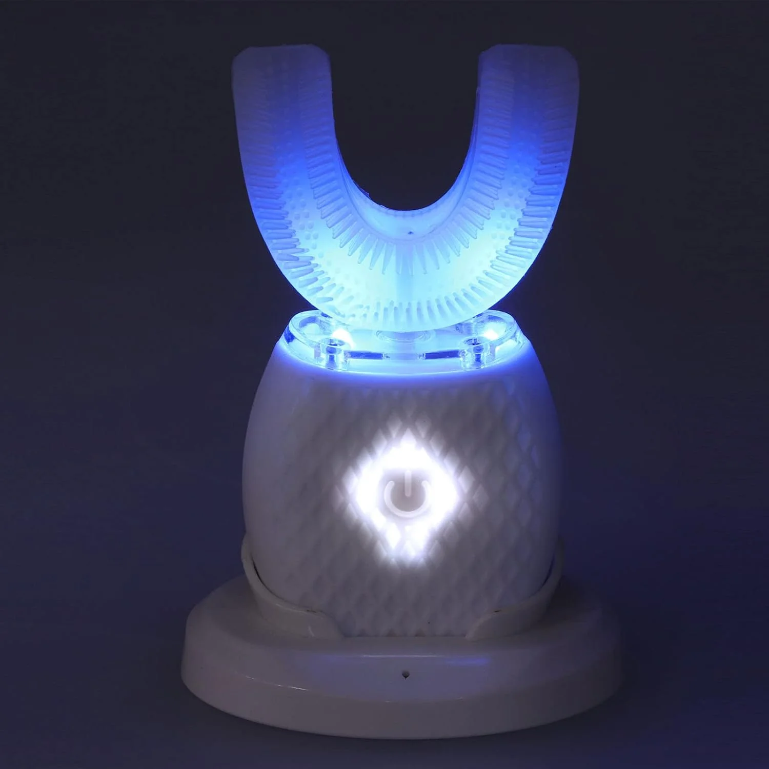 مسواک برقی اتوماتیک اولتراسونیک سفید کننده 360 درجه U شکل برای سفید کردن دندان ها