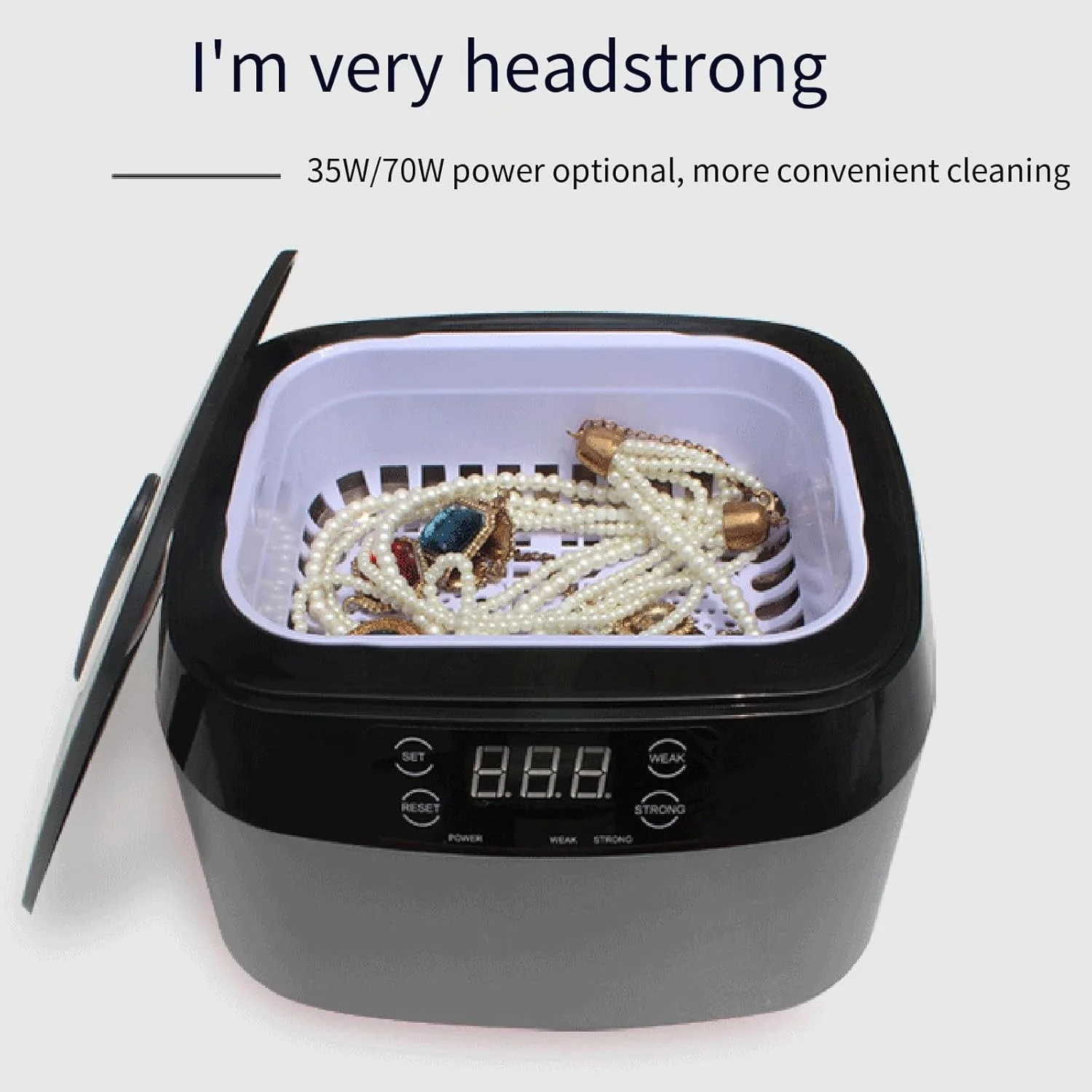 دستگاه تمیز کننده التراسونیک بخار، مناسب برای تمیز کردن لنز، سری مسواک و قطعات اپتیکی، دارای تایمر دیجیتال هوشمند 5 حالته دستگاه تمیز کننده التراسونیک بخار، مناسب برای تمیز کردن لنز، سری مسواک و قطعات اپتیکی، دارای تایمر دیجیتال هوشمند 5 حالته