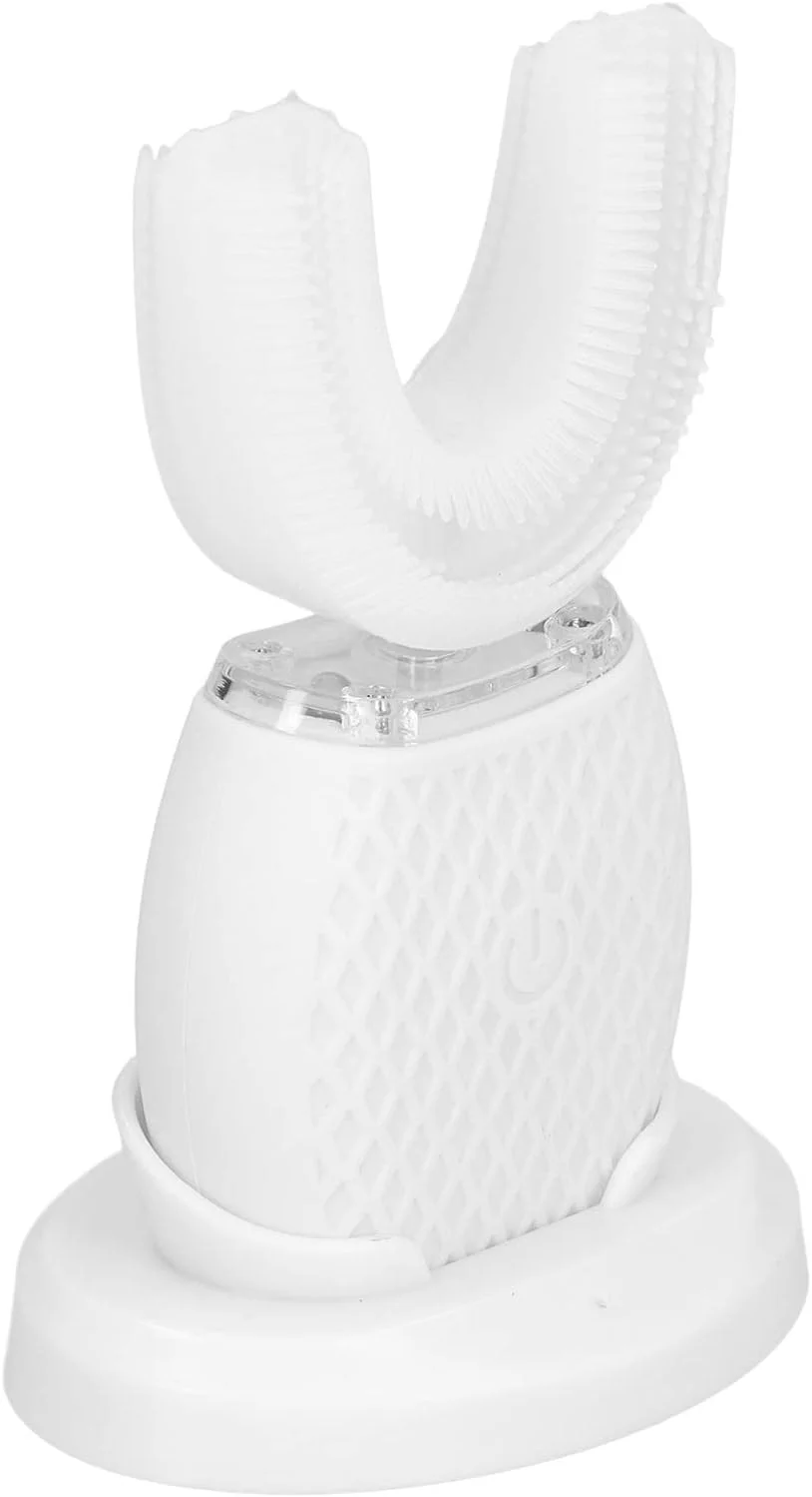 مسواک برقی اتوماتیک اولتراسونیک سفید کننده 360 درجه U شکل برای سفید کردن دندان ها