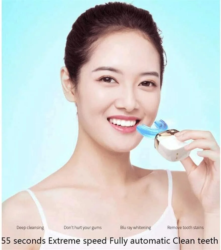 مسواک اولتراسونیک، مسواک برقی اتوماتیک برای بزرگسالان، مسواک اتوماتیک قابل شارژ ارتقا یافته، مسواک سفید کننده دندان، شارژ بی سیم، حمل آسان (رنگ: قرمز)