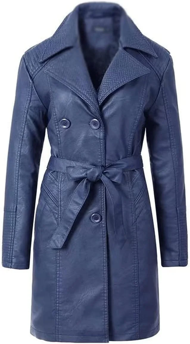 کت چرمی زنانه VFNRESW، کت چرم مشکی قهوه ای، کت مد روز بزرگ سایز زنانه، کت بمبر ضد آب لوکس وینتیج، کت های زیپ دار استریت ور (Hortel,M)