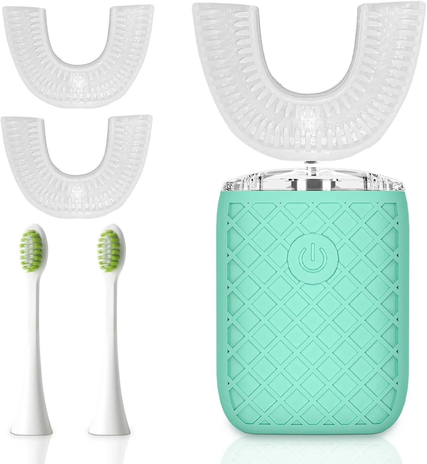 مسواک برقی اتوماتیک سونیک، تمیز کننده 360 درجه دهان و سفید کننده لکه ها، ضد آب IPX7 قابل شارژ، سر برس U شکل * 3 + سر برس دسته مستقیم * 2، مناسب برای مسافرت یا استفاده در منزل مسواک برقی اتوماتیک سونیک، تمیز کننده 360 درجه دهان و سفید کننده لکه ها، ضد آب IPX7 قابل شارژ، سر برس U شکل * 3 + سر برس دسته مستقیم * 2، مناسب برای مسافرت یا استفاده در منزل