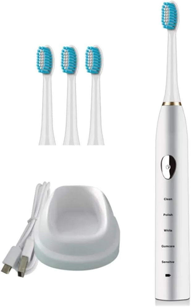 مسواک برقی القایی مغناطیسی YP Select با پنج حالت، مناسب بزرگسالان، با موهای نرم - سفید مسواک برقی القایی مغناطیسی YP Select با پنج حالت، مناسب بزرگسالان، با موهای نرم - سفید