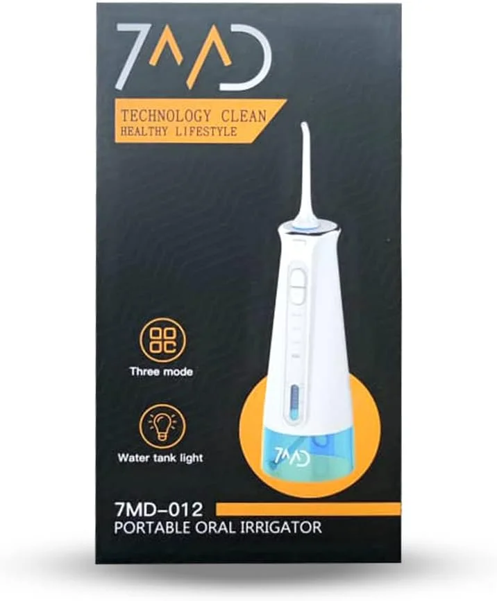 واتر فلاسر دهانی قابل حمل 7MD، تمیز کننده دندان فشار قوی قابل شارژ با مخزن آب قابل تنظیم، ضد آب IPX7، تمیز کننده دندان برای خانه، مسافرت، دفتر، بهداشت روزانه دهان و دندان واتر فلاسر دهانی قابل حمل 7MD، تمیز کننده دندان فشار قوی قابل شارژ با مخزن آب قابل تنظیم، ضد آب IPX7، تمیز کننده دندان برای خانه، مسافرت، دفتر، بهداشت روزانه دهان و دندان