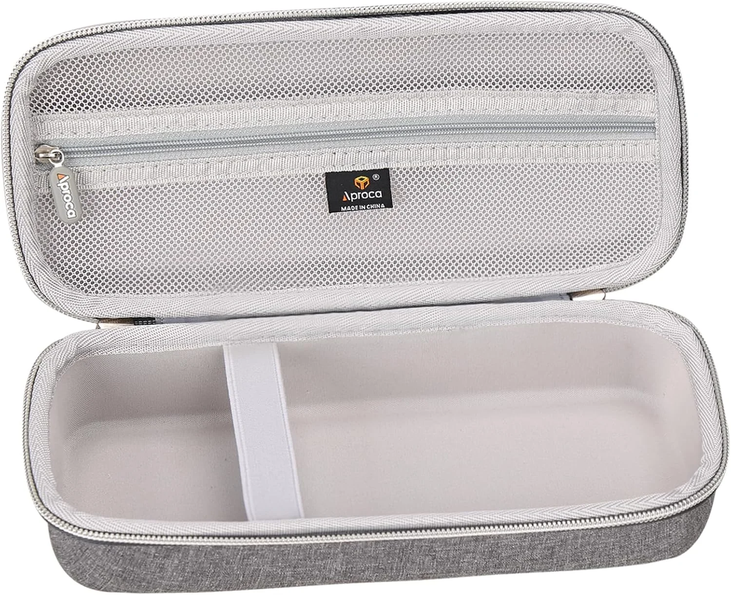 کیف محافظ سخت خاکستری Aproca برای نخ دندان آبی COSLUS، دستگاه آبیاری دهان و دندان بی سیم قابل حمل F5020E و لوازم جانبی