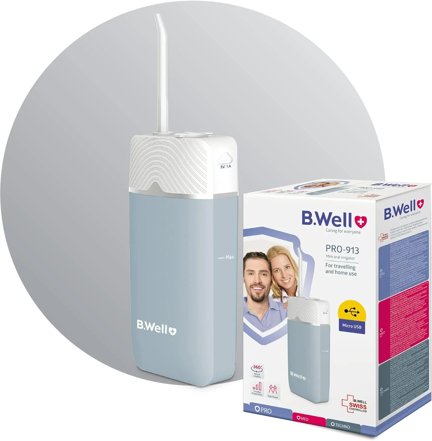 واتر فلاسر دهانی قابل حمل کوچک B.Well PRO-913