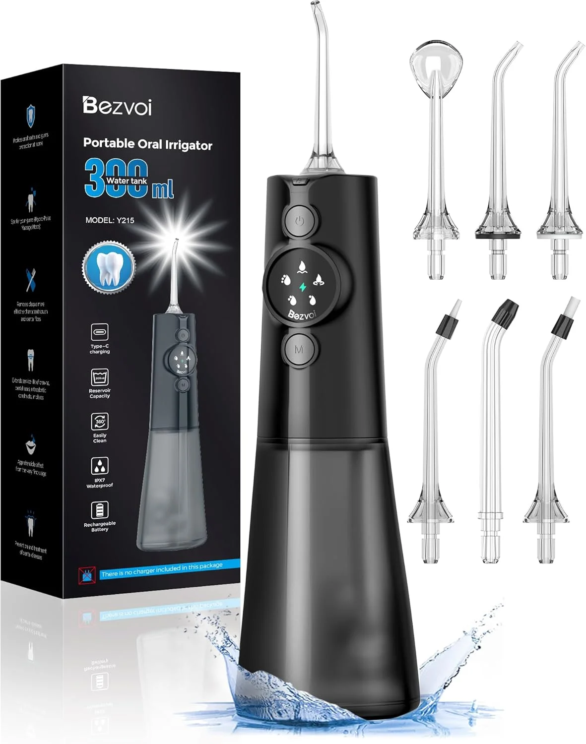 واتر فلاسر بیت وی مدل BVC2، دارای 6 نازل، رنگ سفید