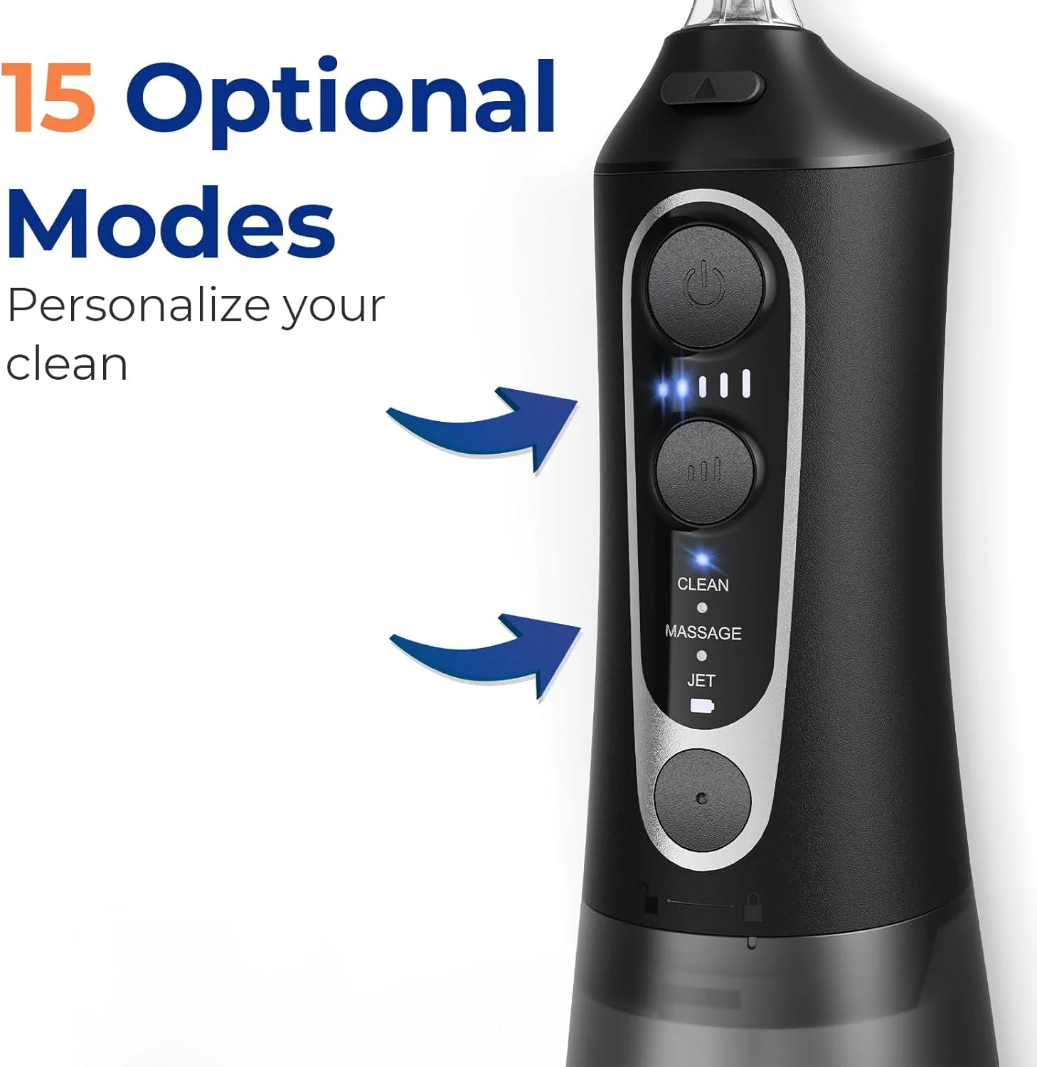 دستگاه شستشوی دهان و دندان بی سیم Bitvae C6 - دارای 5 حالت، 6 سری، قابل شارژ، مناسب برای مسافرت و منزل، مشکی دستگاه شستشوی دهان و دندان بی سیم Bitvae C6 - دارای 5 حالت، 6 سری، قابل شارژ، مناسب برای مسافرت و منزل، مشکی