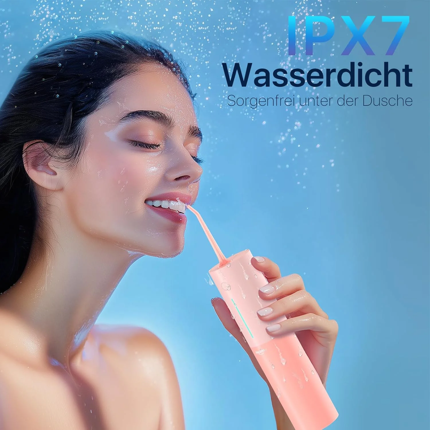 نخ دندان آبی Bigsmile، دوش دندانی حرفه ای با فشار مداوم قابل تنظیم، تمیز کننده دندان آبی قابل حمل، به طور موثر دهان را تمیز و سالم نگه می دارد (صورتی) نخ دندان آبی Bigsmile، دوش دندانی حرفه ای با فشار مداوم قابل تنظیم، تمیز کننده دندان آبی قابل حمل، به طور موثر دهان را تمیز و سالم نگه می دارد (صورتی)