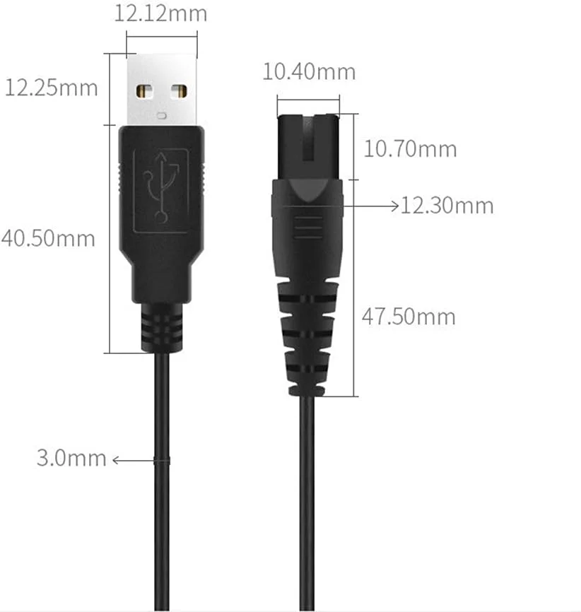 کابل شارژ USB برای دستگاه نخ دندان آبی، کابل جایگزین دستگاه آبیاری دهان و دندان بی سیم قابل حمل، سازگار با Nicefeel VAVA BESTOPE Anjou Palotix Zerhunt