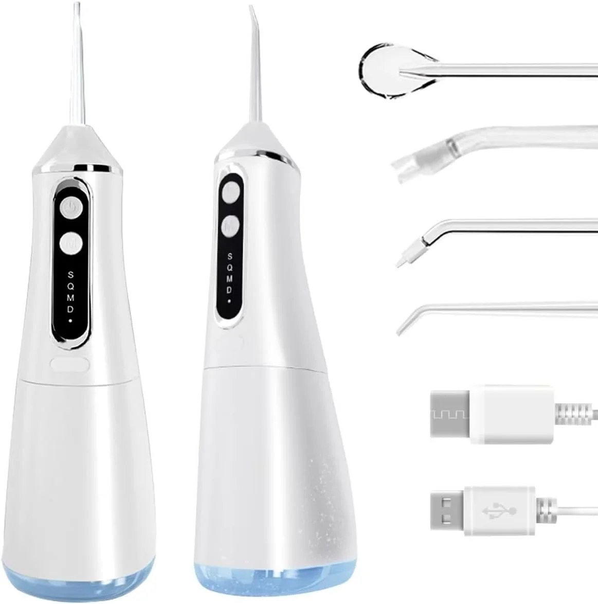 واترجت دهانشویه بی‌سیم پیشرفته 2.0، 500 میلی‌لیتری، قابل حمل، شارژی، ضد آب