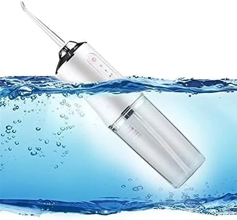 واتر فلاسر بی سیم، دارای 3 حالت، دستگاه شستشوی دهان و دندان، ضد آب IPX7، صورتی