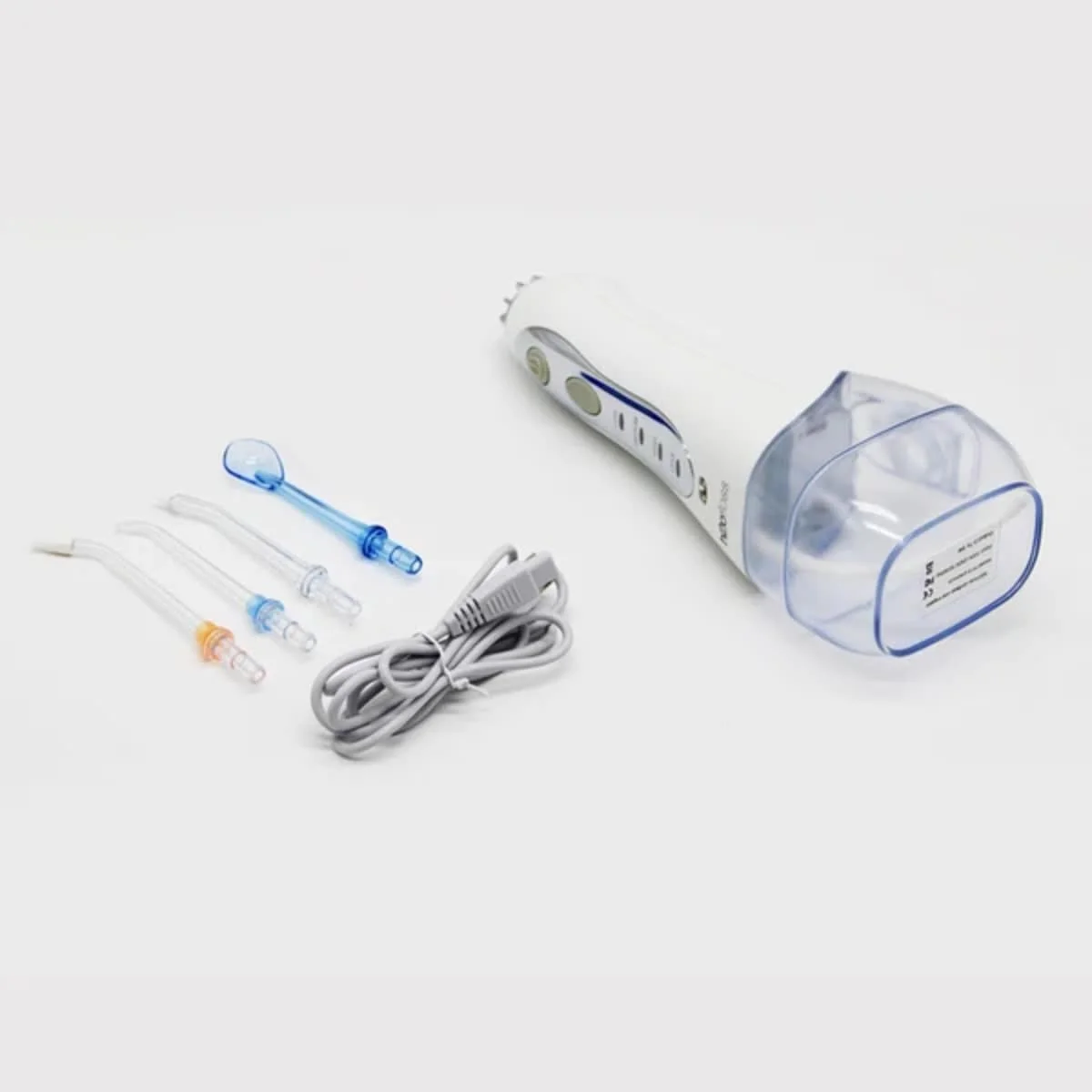 واتر فلاسر بی سیم، قابل حمل، قابل شارژ، ضد آب IPX7 | دستگاه شستشوی دهان و دندان مناسب خانه و مسافرت با 30 روز عمر باتری، 5 حالت، مخزن 300 میلی لیتری