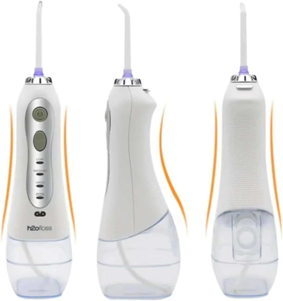 واتر فلاسر بی سیم، قابل حمل، قابل شارژ، ضد آب IPX7 | دستگاه شستشوی دهان و دندان مناسب خانه و مسافرت با 30 روز عمر باتری، 5 حالت، مخزن 300 میلی لیتری
