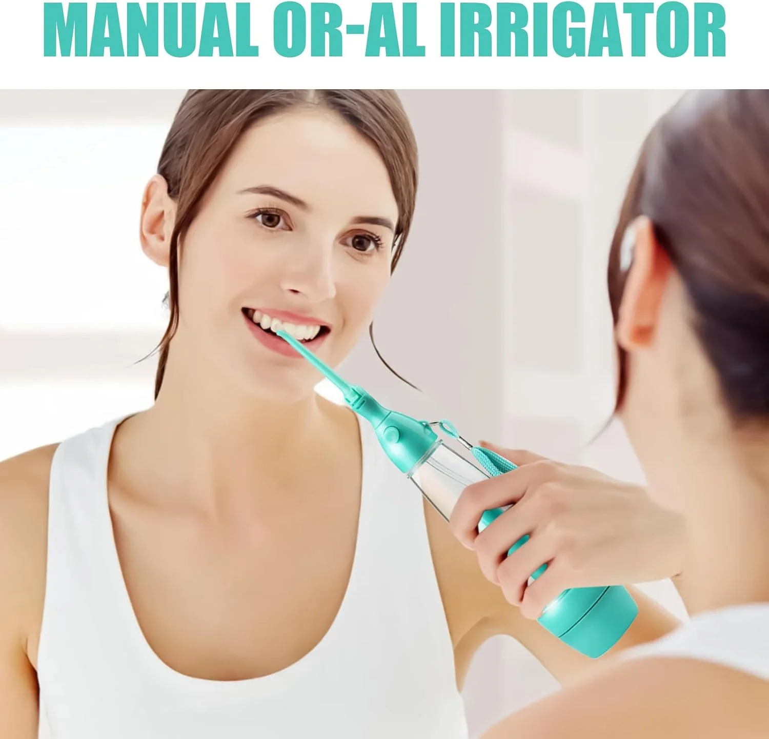دستگاه شستشوی دهان و دندان | نخ دندان آبی سبک وزن برای بزرگسالان، دستگاه تمیز کننده دستی بی سیم مراقبت از لثه برای مسافرت روزانه، منزل، کلینیک، حمام، پشتیبانی از مسواک زدن، مناسب برای مبتدیان