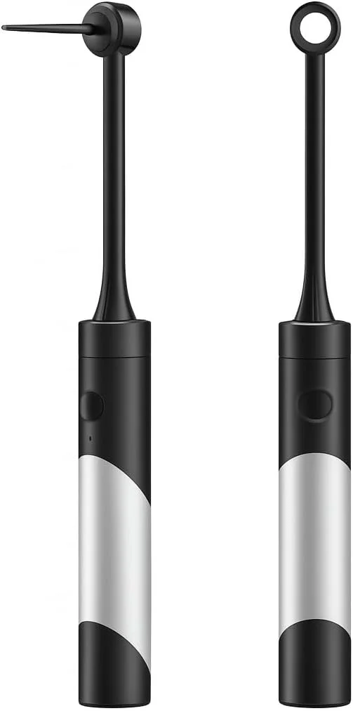 نخ دندان برقی فیتو با 50 سری تعویضی، تمیز کننده دهان قابل حمل اتوماتیک، نخ دندان شارژی بی سیم برای حذف موثر پلاک - جمع و جور برای مسافرت و استفاده در منزل