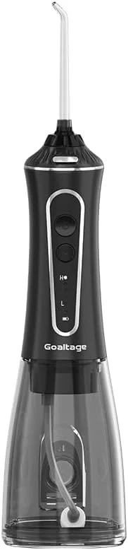 دستگاه شستشوی دهان و دندان Goaltage FLS01 HydroCare با 5 حالت فشار، نازل‌های متنوع، محلول دهانی مطمئن، طراحی قابل شارژ و ضد آب، فناوری پیشرفته شستشو 40-130 PSI