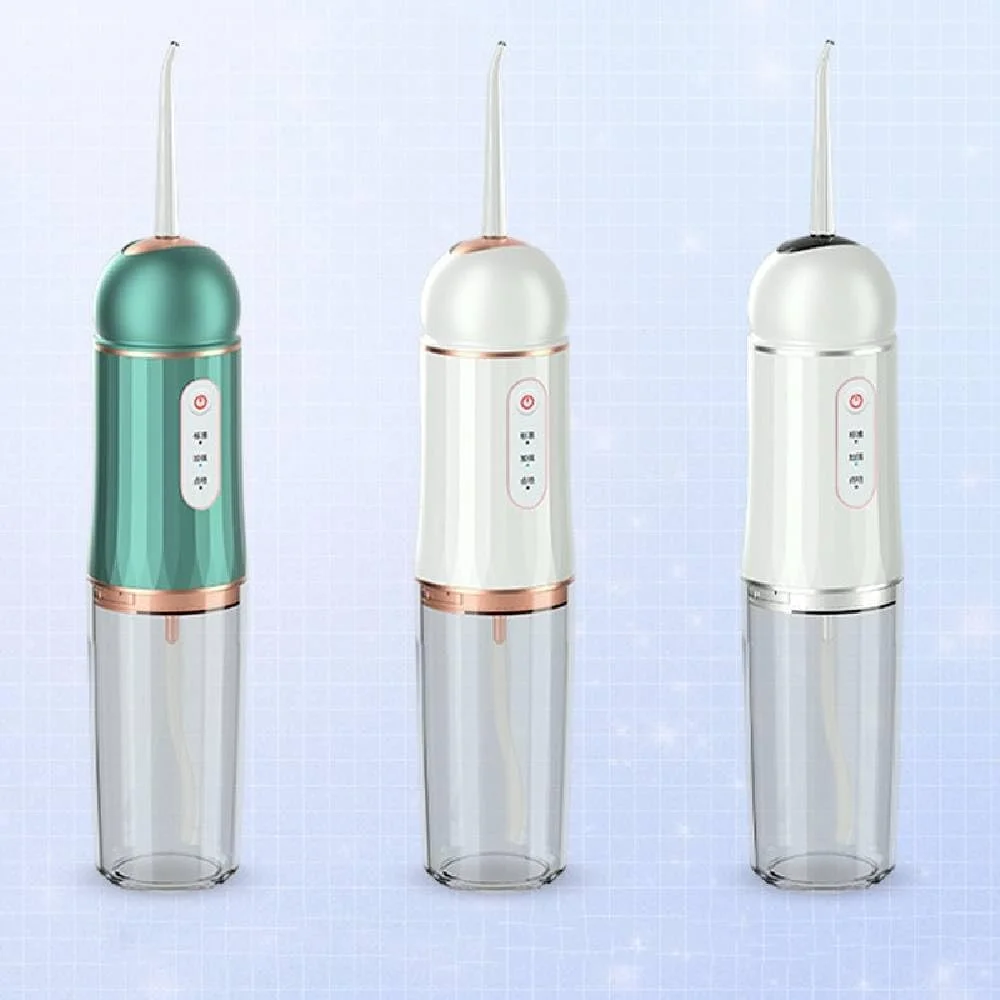 دستگاه تمیز کننده دندان برقی قابل حمل خانگی به همراه 4 نازل (سفید)