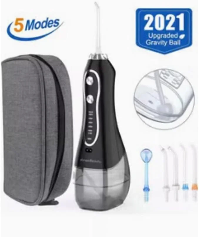 دستگاه شستشوی دهان و دندان بی سیم مشکی 300 میلی لیتر