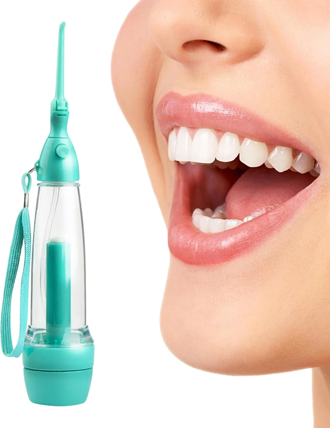 دستگاه شستشوی دهان و دندان، نخ دندان آبی سبک وزن، دستگاه شستشوی دندان با طراحی بدون سیم برای تمیز کردن روزانه دهان، مراقبت از لثه، مناسب برای خانه، حمام، مسافرت، کودکان و افراد مبتدی
