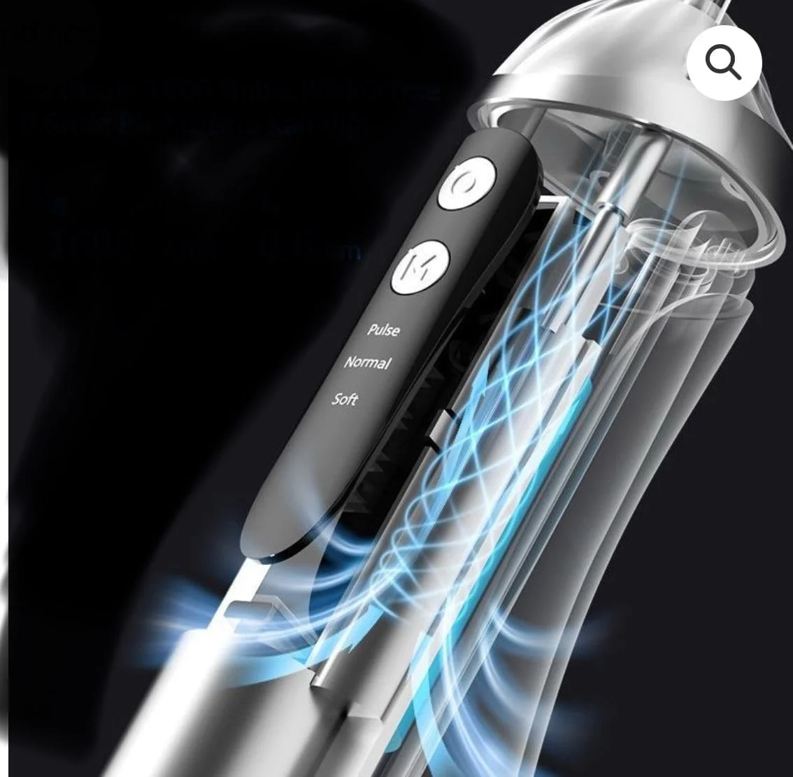 دستگاه شستشوی دهان TONR، نخ دندان آبی پیشرفته بی سیم برای دندان، 3 حالت تمیز کردن، نخ دندان آبی دندان قابل شارژ، دستگاه شستشوی دندان ضد آب (مشکی، سفید، صورتی، آبی)