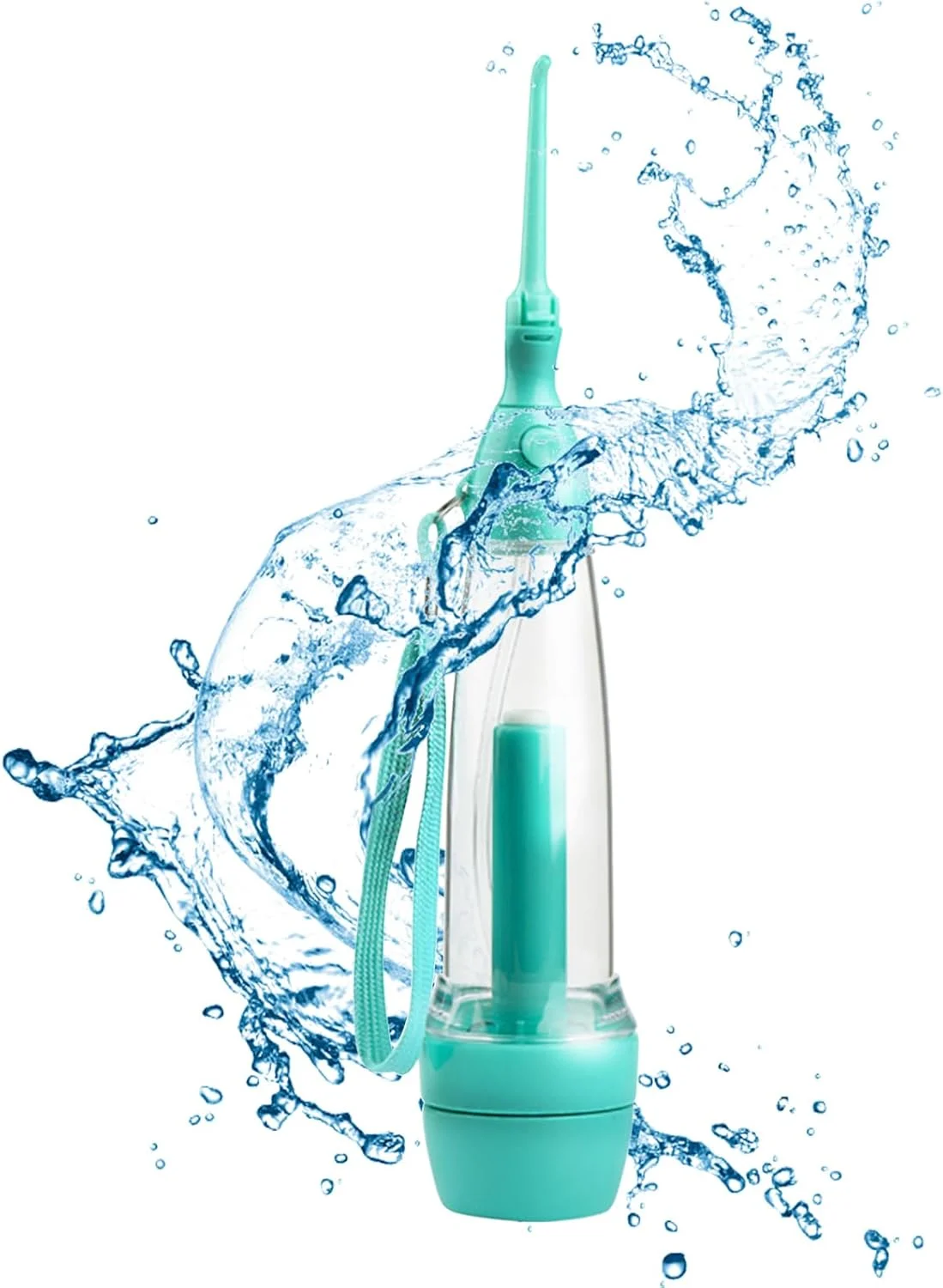 دستگاه شستشوی دهان و دندان | نخ دندان آبی قابل حمل - طراحی بدون سیم برای استفاده روزانه در منزل، حمام، مسافرت، مناسب برای افراد مبتدی، بزرگسالان، کودکان و کلینیک