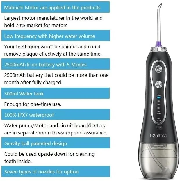 نخ دندان آبی شارژی میرها H2O: مراقبت پیشرفته از دهان در نوک انگشتان شما!