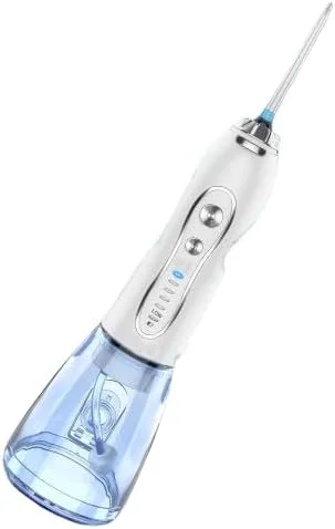 دستگاه شستشوی دهان و دندان بی سیم MISBAH، قابل حمل و شارژی، دارای 5 حالت و 6 سری، مخزن آب 300 میلی لیتری، مناسب برای استفاده در منزل و مسافرت، مراقبت از ارتودنسی و بریج