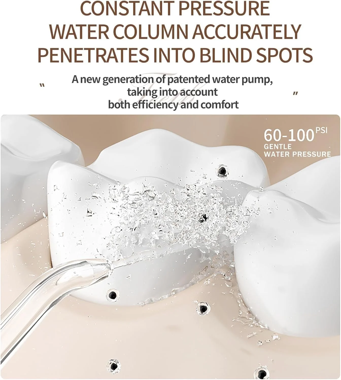 دستگاه شستشوی دهان و دندان MJRIrifa، حرفه ای، بی سیم، قابل حمل، دارای 3 حالت، ضد آب، مناسب برای تمیز کردن دندان، مخزن 300 میلی لیتری، مناسب منزل و مسافرت (صورتی)