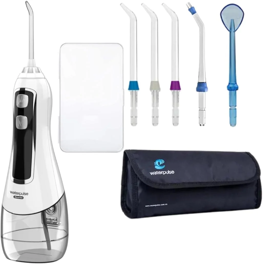 دستگاه شستشوی دهان و دندان بی سیم NIKITA.VIVI، حرفه ای، قابل حمل و شارژ، ضد آب IPX7، دارای مخزن 320 میلی لیتری، تمیز کننده برقی دندان