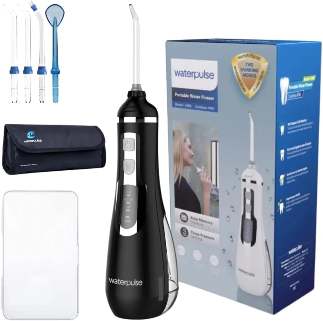 دستگاه شستشوی دهان و دندان بی سیم NIKITA.VIVI، دارای 3 حالت، مخزن 200 میلی لیتری، قابل حمل، ضد آب IPX7 و قابل شارژ