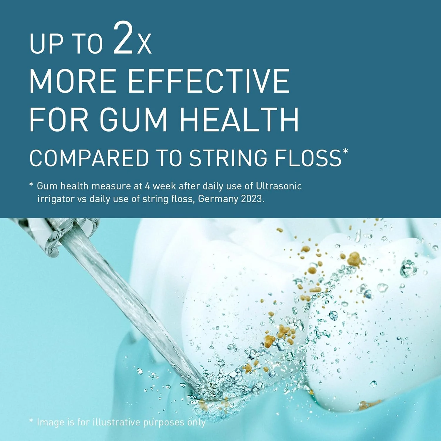 دستگاه شستشوی دهان اولتراسونیک پاناسونیک سری 800 مدل EW-DJ86-K503، دستگاه آبیاری دندان، دستگاه شستشوی دهان بی سیم، 200 میلی لیتر، 1 نازل اولتراسونیک و 1 نازل ارتودنسی، 5 سطح فشار آب، لوازم جانبی مسافرتی، USB-C