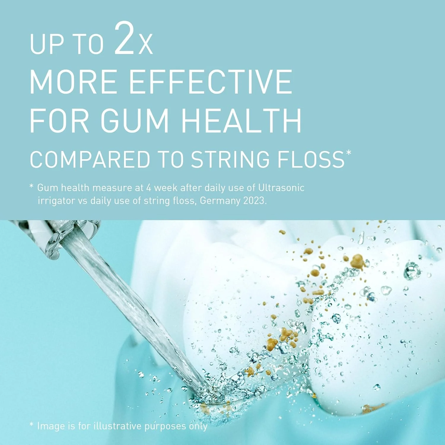 دستگاه شستشوی دهان اولتراسونیک پاناسونیک سری 600 مدل EW-DJ66-A303 با ظرفیت 200 میلی لیتر، استاندارد IPX7، دارای 2 نازل اولتراسونیک، 5 سطح فشار آب و لوازم جانبی مسافرتی - آبی تیره