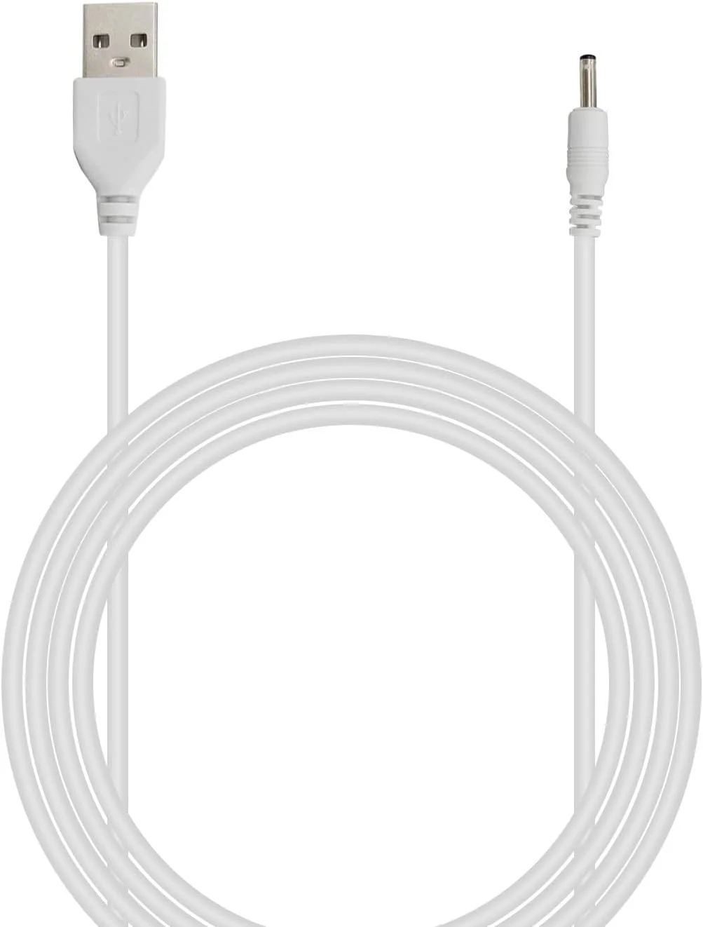 کابل شارژ جایگزین PDEEY برای مسواک شارژی آکواسونیک آیکون، مسواک برقی Bitvae مدل D2/S2، نخ دندان آبی C2، کابل شارژ USB DC طول 1.5 متر، سفید