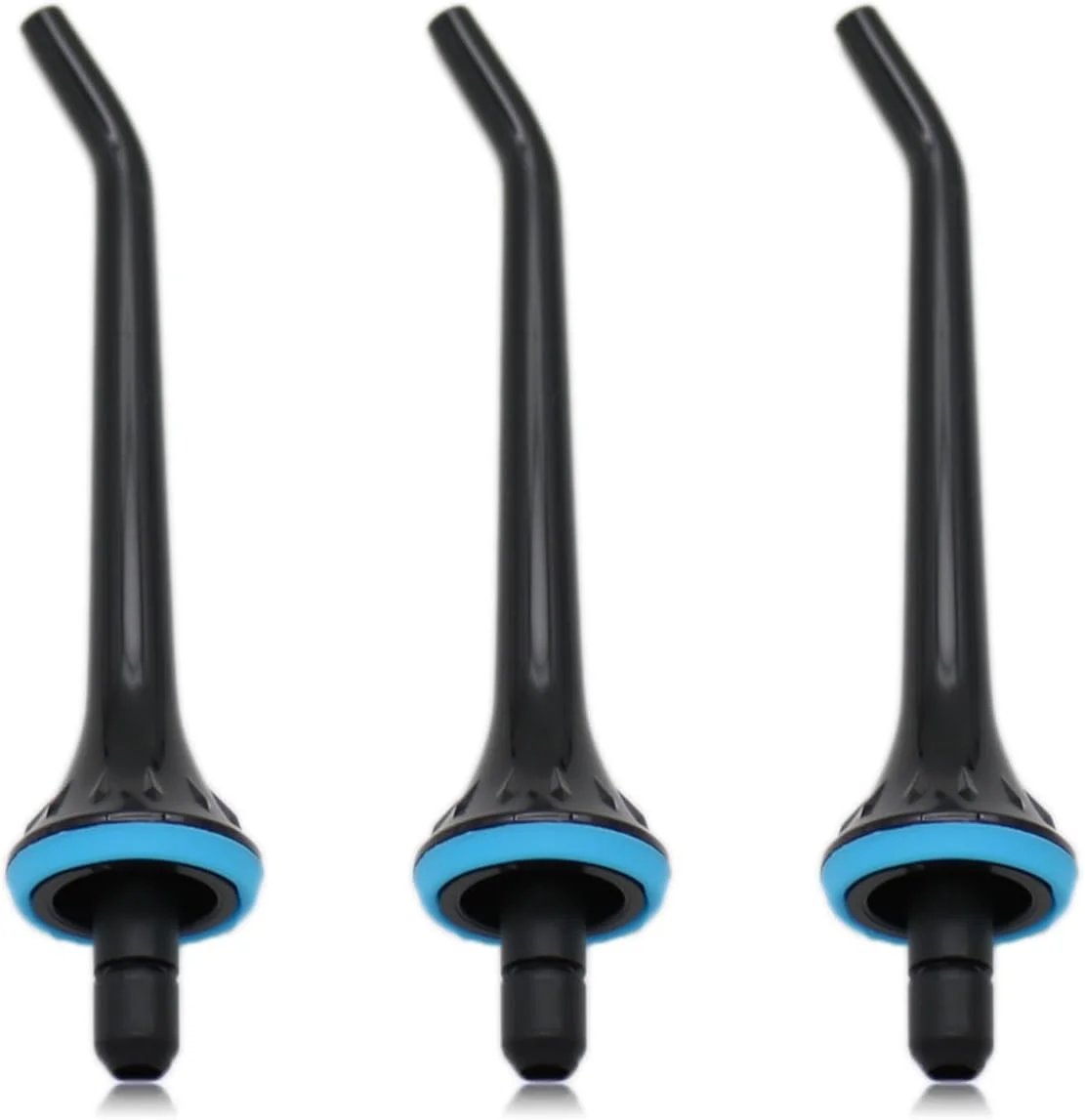 سری های جایگزین دستگاه نخ دندان آبی PDEEY، سازگار با Mospro، Nicwell، Nicefeel، Oralfree، نازل جت مشکی، 3 عدد