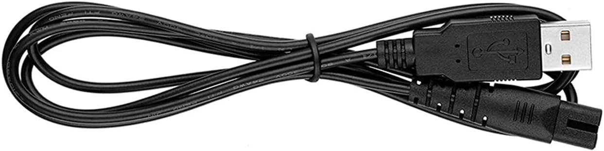 کابل شارژر PDEEY برای دستگاه های نخ دندان آبی نیکول، نایس فیل، موسپرو، زرهانت، کابل شارژ USB مشکی