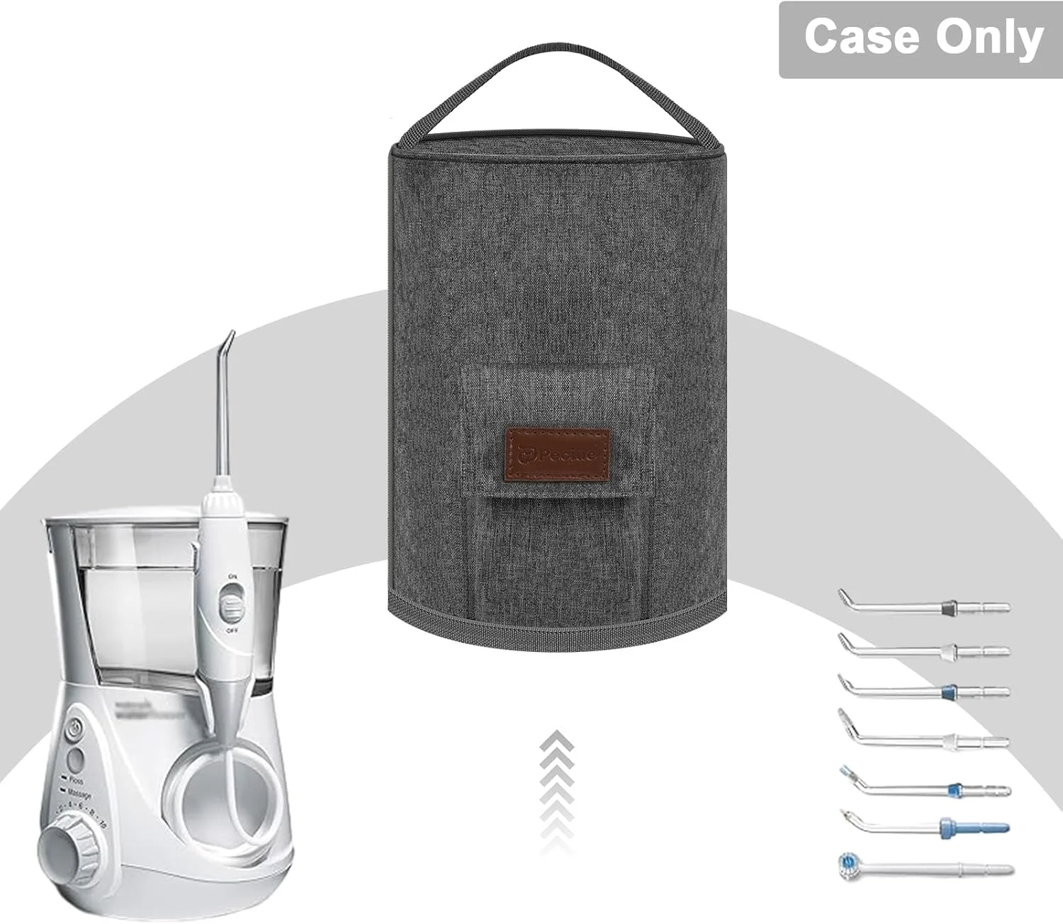 روکش محافظ سازگار با دستگاه شستشوی دهان و دندان آبی آکواریوس مدل WP-660، گردگیر ابزار تمیز کننده دندان های بی سیم برای 7 عدد سری جایگزین برای مراقبت از لثه، جعبه نگهدارنده