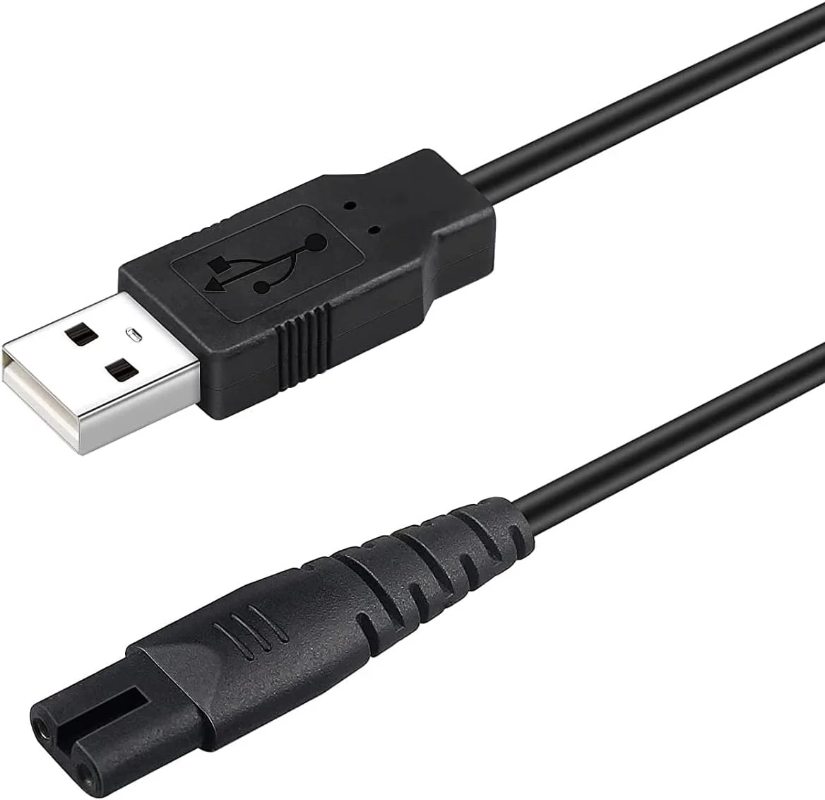 کابل شارژر PDEEY برای دستگاه های نخ دندان آبی نیکول، نایس فیل، موسپرو، زرهانت، کابل شارژ USB مشکی