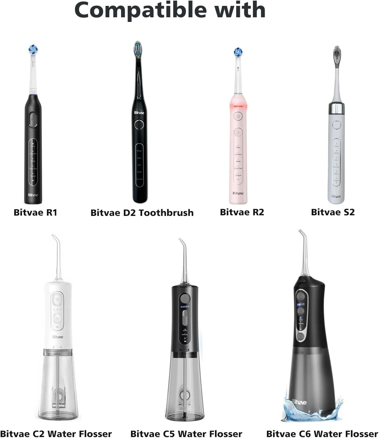 کابل شارژ جایگزین PDEEY برای مسواک شارژی آکواسونیک آیکون، مسواک برقی Bitvae مدل D2/S2، نخ دندان آبی C2، کابل شارژ USB DC طول 1.5 متر، سفید