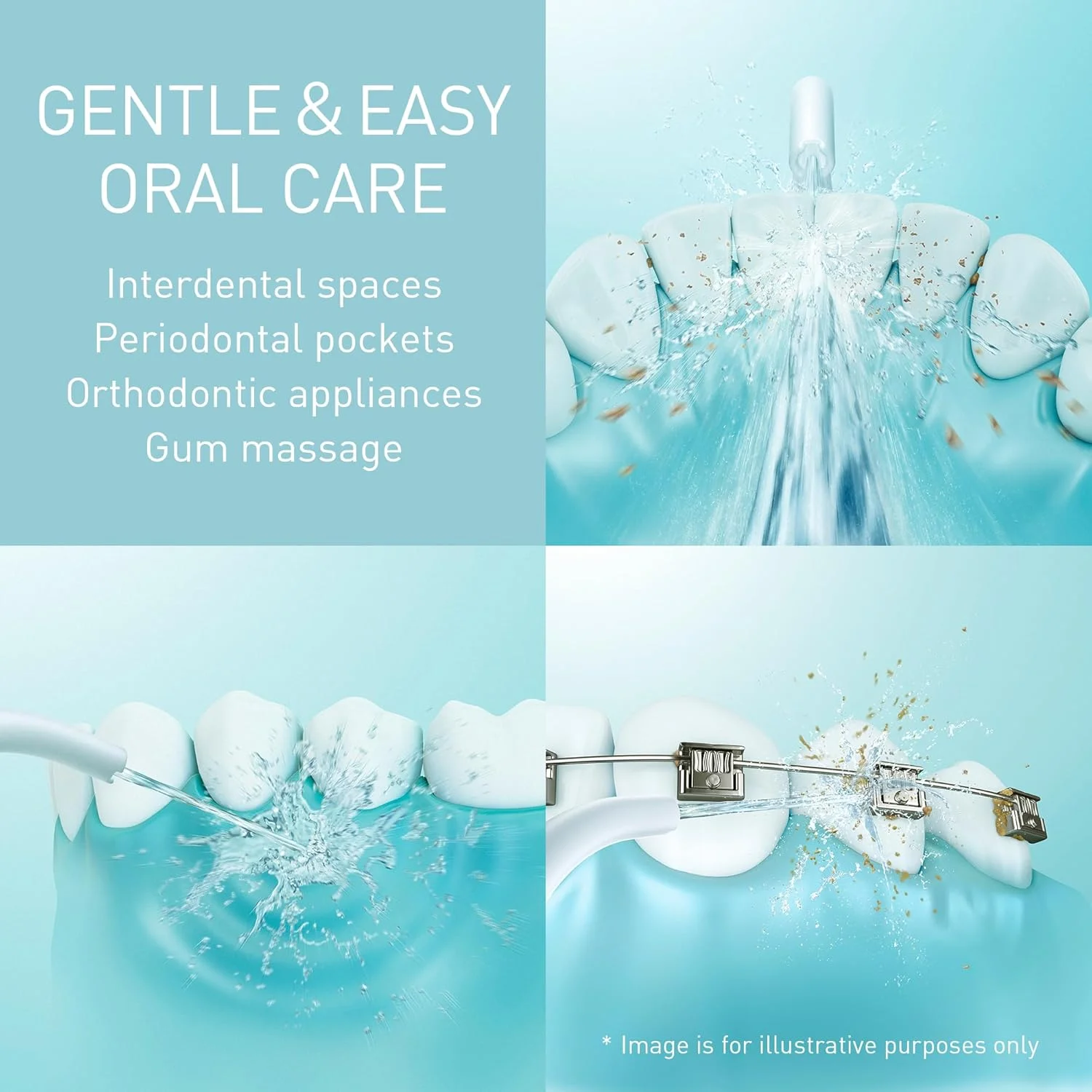 دستگاه شستشوی دهان پاناسونیک سری 300 مدل EW-DJ26-V311، نخ دندان آبی برای دندان، 200 میلی لیتر، IPX7، 2 نازل معمولی، 5 تنظیمات فشار، لوازم جانبی مسافرتی، بنفش